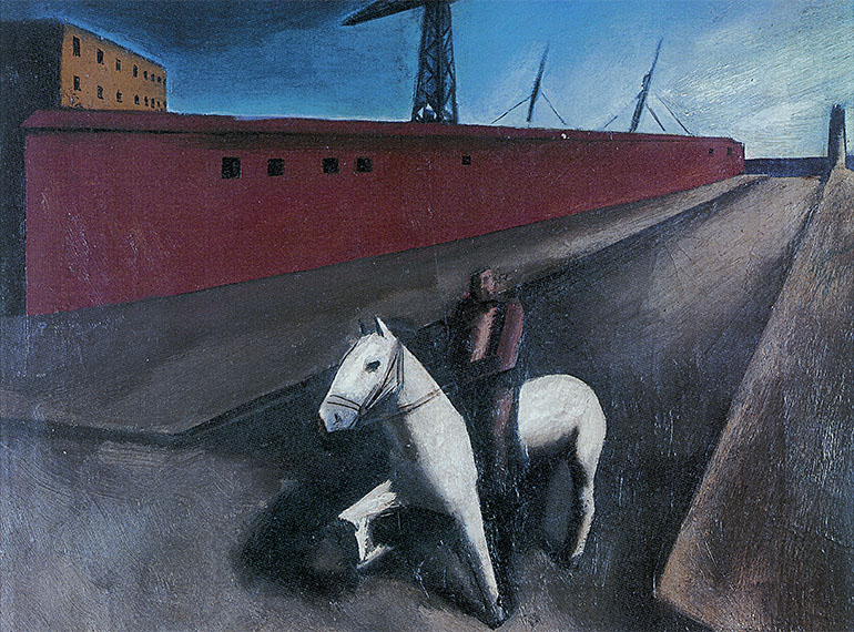 Il molo (1920-1921), olio su tela. Collezione privata